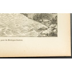 Gravure de 1892 - Chutes du Niagara - 5