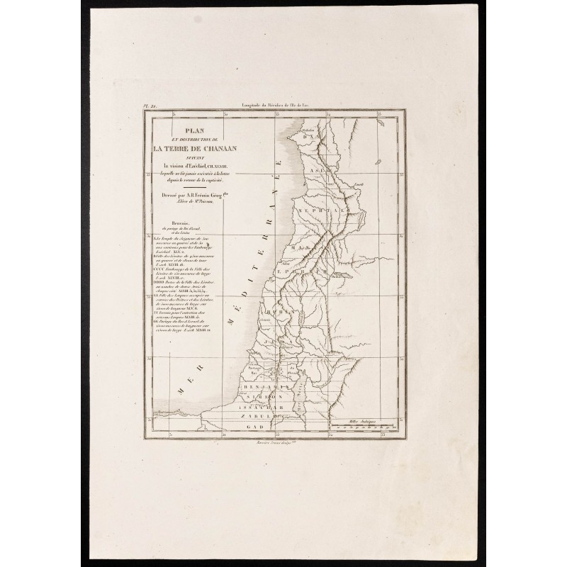 Gravure de 1844 - La Terre de Chanaan - 1