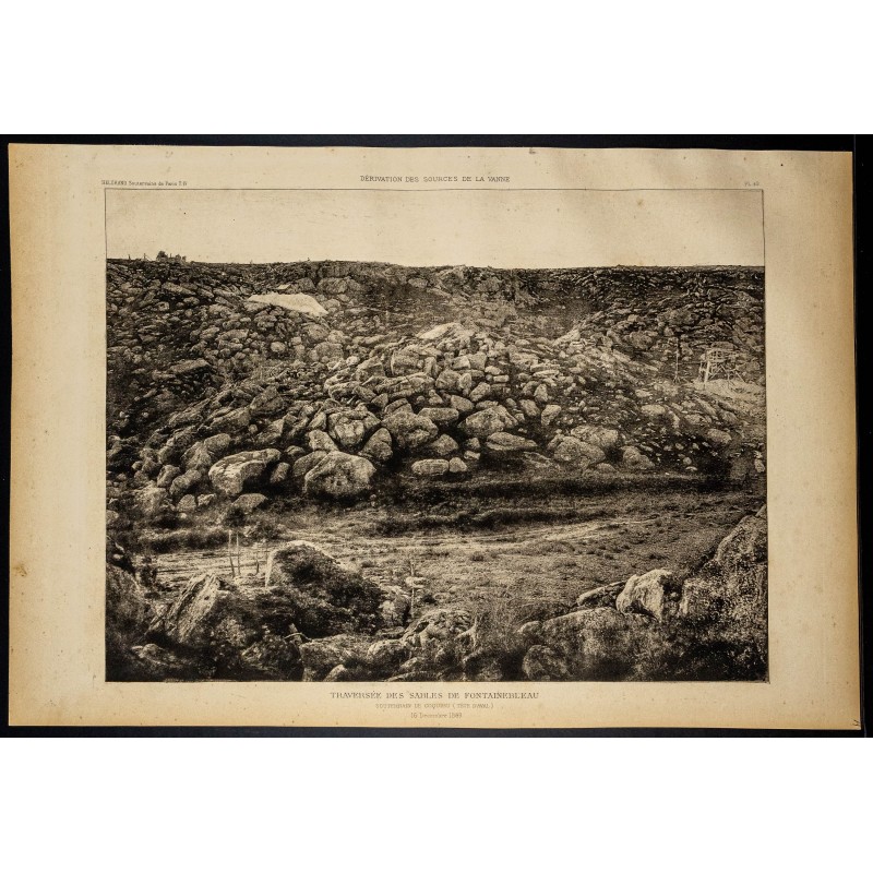 Gravure de 1882 - Aqueduc de la Vanne - 1