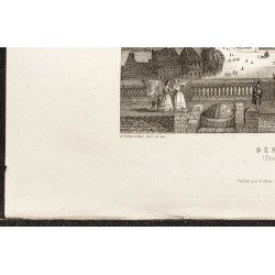 Gravure de 1862 - Ville de Berlin en Allemagne - 4