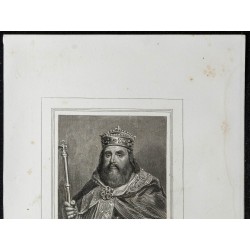 Gravure de 1855 - Portrait de Charles III - 2