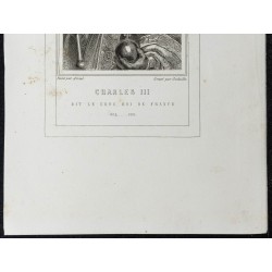 Gravure de 1855 - Portrait de Charles III - 3