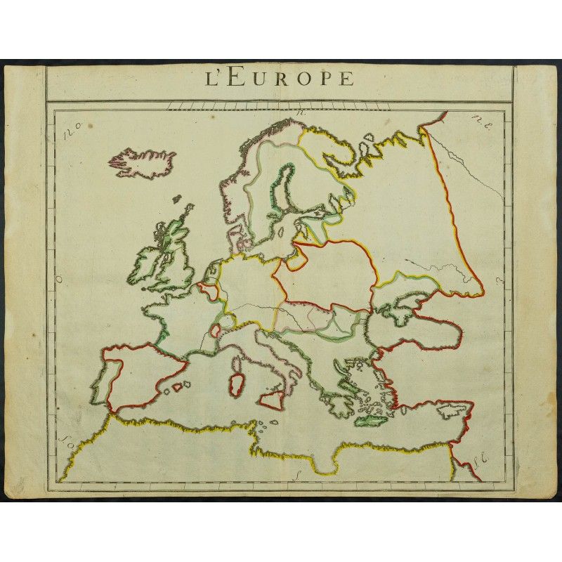 1711 - Fond de carte de l'Europe
