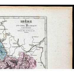 Gravure de 1877 - Département de l'Isère - 3