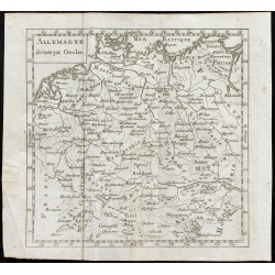 Gravure de 1803 - Carte de l'Allemagne - 1