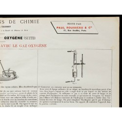 1890 - Expériences avec l'oxygène 