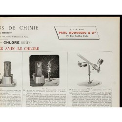 1890 - Expériences à faire avec le chlore 