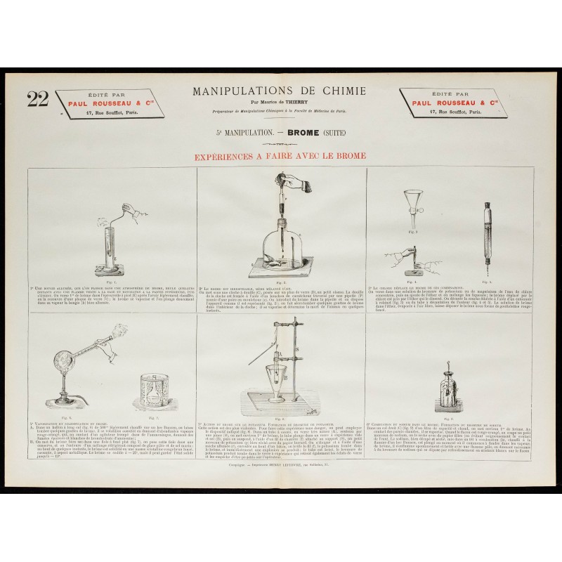 1890 - Expériences à faire avec le brome 