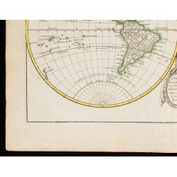 1780ca - Mappemonde ancienne par Janvier 