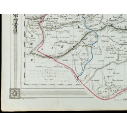 Gravure de 1846 - Carte de l'Algérie - 4