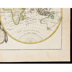 1780ca - Mappemonde ancienne par Janvier 