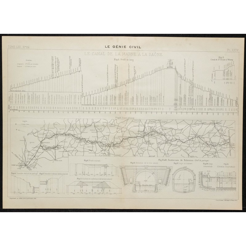 1908 - Canal de la Marne à la Saône 