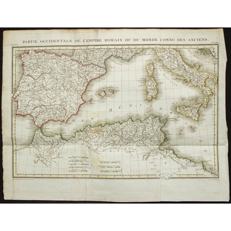 1802 - Carte Occidentale de l'Empire Romain 