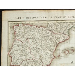 1802 - Carte Occidentale de l'Empire Romain 