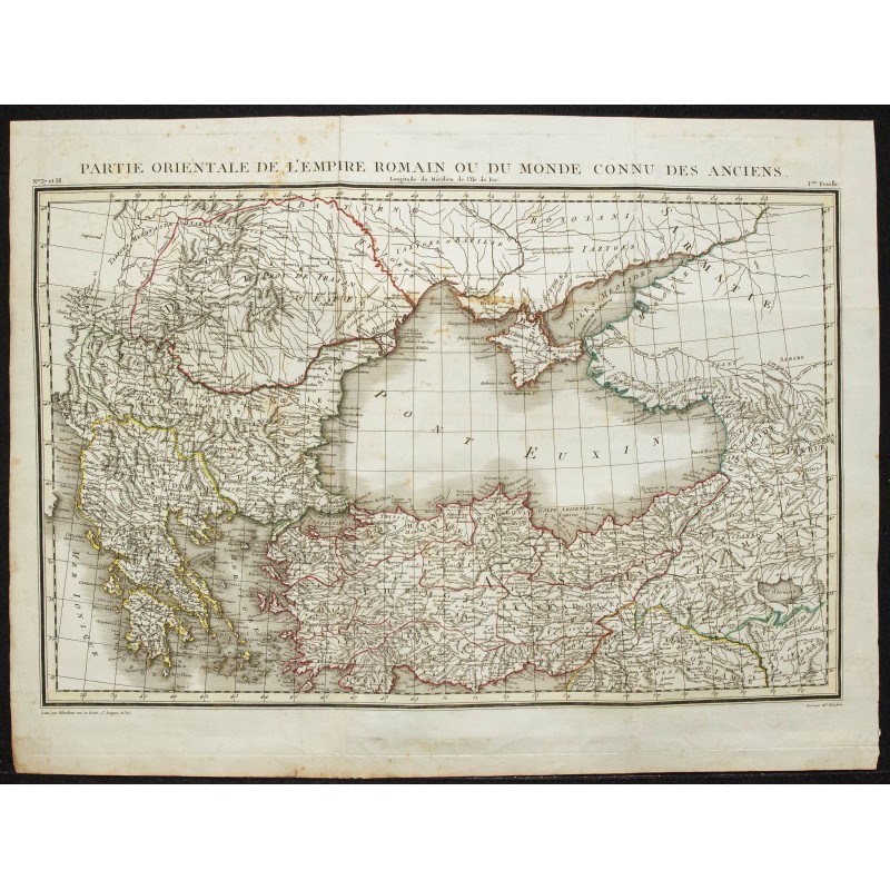 1802 - Carte Occidentale de l'Empire Romain 