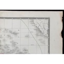 1853 - Carte d'Océanie et Australie 