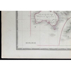 1853 - Carte d'Océanie et Australie 