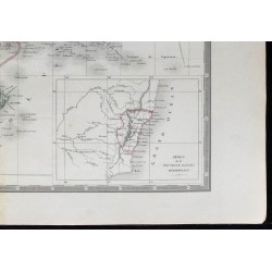 1853 - Carte d'Océanie et Australie 