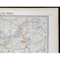 1855 - Carte des environs de Paris 