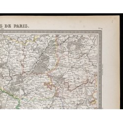 1855 - Carte des environs de Paris 