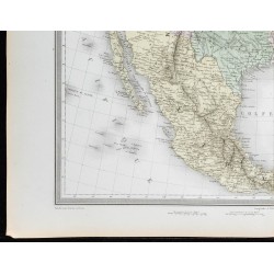 1855 - Carte des États-Unis & Mexique 