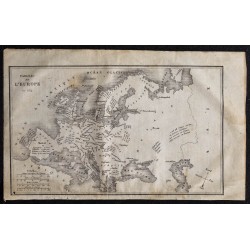 1840 - Carte de l'Europe en 1814 
