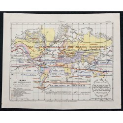 1874 - Carte météorologique du monde 