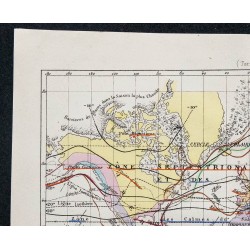 1874 - Carte météorologique du monde 