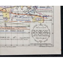 1874 - Carte météorologique du monde 