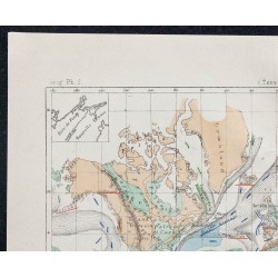 1874 - Carte géologique du monde 