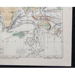 1874 - Carte géologique du monde 