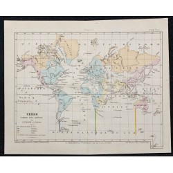 1874 - Carte physique des océans 