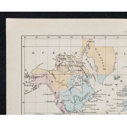 1874 - Carte physique des océans 