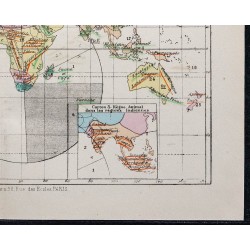 1874 - Carte des trois règnes de la nature 