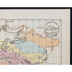 1874 - Carte géographique des découvertes 