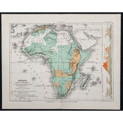 1874 - Carte physique de l'Afrique 