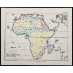 1874 - Carte politique de l'Afrique 