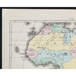 1874 - Carte politique de l'Afrique 