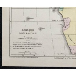 1874 - Carte politique de l'Afrique 