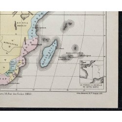 1874 - Carte politique de l'Afrique 