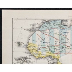 1874 - Carte économique de l'Afrique 