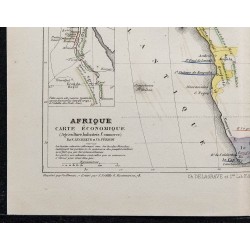 1874 - Carte économique de l'Afrique 