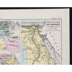 1874 - Carte des principales régions d'Afrique 