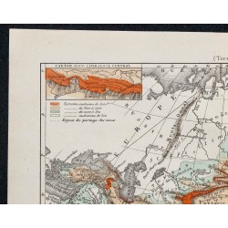 1874 - Carte physique de l'Asie 