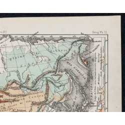 1874 - Carte physique de l'Asie 