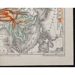 1874 - Carte physique de l'Asie 