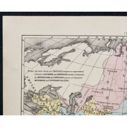 1874 - Carte politique de l'Asie 