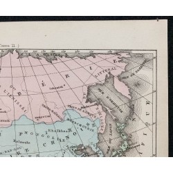 1874 - Carte politique de l'Asie 