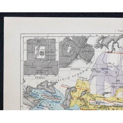 1874 - Carte économique de l'Asie 