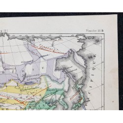 1874 - Carte économique de l'Asie 